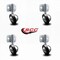 Service Caster 2.25 Inch Bright Chrome Soft Tread Ball Caster - Side Mount Bracket, 4PK SCC-GR01S214-DCR-BC-71678-4-CB180-4 - alternate 5